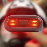 Helmet lights, motorcycle helmet warning lights, helmet night running lights, USB charging waterproof taillights