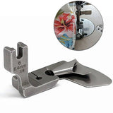 Sewing flatbed, edge wrapping, foot folding, foot folding, flat sewing machine, roll bottom hem, cuffs, foot pressing, flatbed