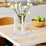 3pcs，Glass candle holder tea lamp candle holder, suitable for dining table center, wedding decoration, and dinner parties In Australia - Darrahopens