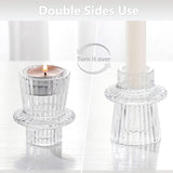 3pcs，Glass candle holder tea lamp candle holder, suitable for dining table center, wedding decoration, and dinner parties In Australia - Darrahopens