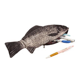 Interesting new fish shaped pencil case, soft anti fouling zipper fish coin wallet storage bag, realistic fish lead pencil case In Australia - Darrahopens