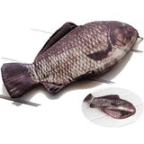 Interesting new fish shaped pencil case, soft anti fouling zipper fish coin wallet storage bag, realistic fish lead pencil case