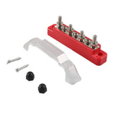 Bus Bar Power Distribution Block, Terminal Bus Bar Power Distribution Block with 2 Screws for Marine Boat Circuit Connection