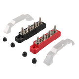 Bus Bar Power Distribution Block, Terminal Bus Bar Power Distribution Block with 2 Screws for Marine Boat Circuit Connection
