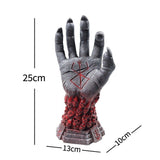 Right Hand Skeleton Rune Sculpture Halloween Skeleton Role Playing Hand Storage Stand Craft Ornament