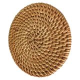2pcs handmade straw rattan coasters, handmade tea cup coasters for home decoration, tea cup circular woven triangular coasters, In Australia - Darrahopens
