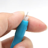 Blue sewing machine threading device, sewing machine needle insertion device, automatic threading device, tool embroidery process