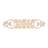 Long Wooden Carved Overlays Furniture Center Carvings Decals for Cabinet Closet Door Wall Dresser DIY Crafts Project