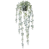Artificial Hanging Plants Fake Eucalyptus Potted Plant Hanging Plant for Wall Room Home Indoor Outdoor Shelf Decoration