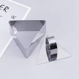 Cake ring mold 1 triangular cooking ring with food press - small dishwasher safety stainless steel mousse mold