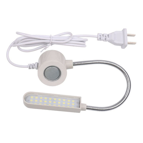 Sewing Machine Light Gooseneck Work Light with Magnetic Mounting Base, White Soft Light for Lathes, Drill Presses, Workbenches