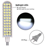 Sewing Machine Light Gooseneck Work Light with Magnetic Mounting Base, White Soft Light for Lathes, Drill Presses, Workbenches