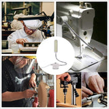 Sewing Machine Light Gooseneck Work Light with Magnetic Mounting Base, White Soft Light for Lathes, Drill Presses, Workbenches