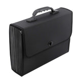 Extended file manager leather organ bag 26 compartment portable organ bag multi layer folder large capacity