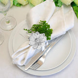 2pcs，Featuring a hollow flower napkin ring holder, suitable for wedding parties and exquisite service buckle decoration In Australia - Darrahopens