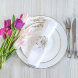 2pcs，Featuring a hollow flower napkin ring holder, suitable for wedding parties and exquisite service buckle decoration In Australia - Darrahopens
