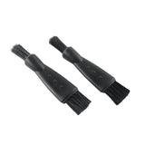 2pcs，Plastic shaver dual head brush, hardware dust removal small brush, nylon brush, eyebrow trimming pen, cleaning brush