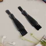 2pcs，Plastic shaver dual head brush, hardware dust removal small brush, nylon brush, eyebrow trimming pen, cleaning brush In Australia - Darrahopens