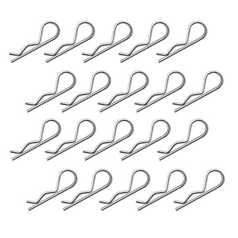 20pcs  R Clips Retaining Cotter Pins, Heavy Duty Zinc Plated Cotter Pin Hairpin Assortment Kit for Use On Hitch Pin Lock Systems In Australia - Darrahopens