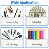 24pcs DIY Craft Canvas Zipper Bag Blank Makeup Bag, Student Blank Canvas Pen Bag Stationery Storage Bag Cotton Zipper Makeup Bag In Australia - Darrahopens