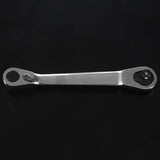 Mini Double Head Fast Ratchet Wrench Ratchet Wrench Bit Fast Socket Wrench Screwdriver Screwdriver Tool, Silver