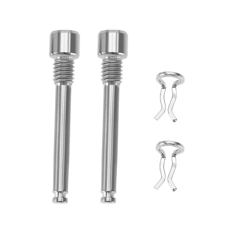 Titanium Bolts for Bike Disc Brake Pads Threaded Pins Bike Brake Caliper Bolt Screws with Snap Rings Universal for Mountain Bicycle
