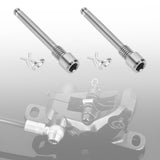 Titanium Bolts for Bike Disc Brake Pads Threaded Pins Bike Brake Caliper Bolt Screws with Snap Rings Universal for Mountain Bicycle