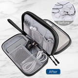 Travel cable organizer, cable box, small travel cable storage bag, travel essentials, travel cable storage machine In Australia - Darrahopens