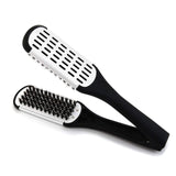 Double Sided Brush Clamp Straightener Hair Straightening Comb Styling Tools for Smoothing and Straight Hair Styles
