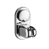 Adjustable Vacuum Suction Cup Shower Head Bracket Without Drilling Wall Mounted Shower Wand Holder for Bathroom Silver