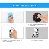 Adjustable Vacuum Suction Cup Shower Head Bracket Without Drilling Wall Mounted Shower Wand Holder for Bathroom Silver