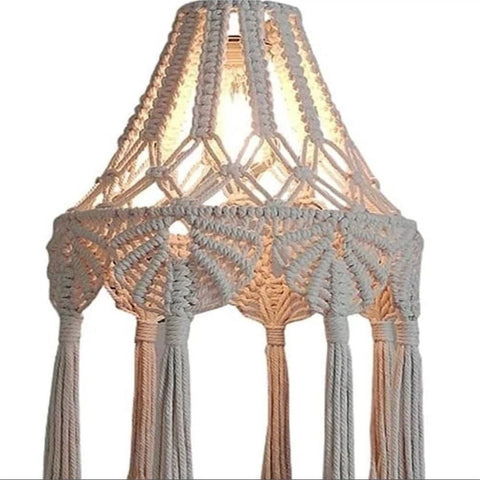 woven cotton rope ceiling lampshade, farmhouse countryside style bedroom living room dining room kitchen pendant light In Australia - Darrahopens