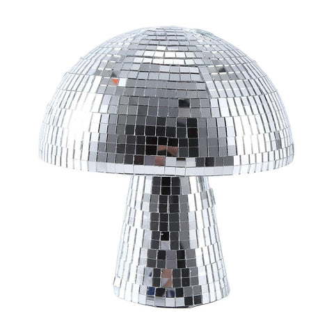 Mushroom Disco Ball, 4 Inch Silver Mirror Disco Balls Decorations, Reflective Discol Ball Lights for Party, Bar, Room, Table In Australia - Darrahopens