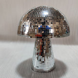 Mushroom Disco Ball, 4 Inch Silver Mirror Disco Balls Decorations, Reflective Discol Ball Lights for Party, Bar, Room, Table In Australia - Darrahopens
