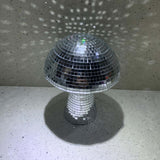 Mushroom Disco Ball, 4 Inch Silver Mirror Disco Balls Decorations, Reflective Discol Ball Lights for Party, Bar, Room, Table In Australia - Darrahopens