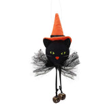 3pcs，Pumpkin Ghost Witch Black Cat Dwarf Handmade Decoration Scandinavian Dwarf Home Decoration Tree Decoration