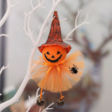 3pcs，Pumpkin Ghost Witch Black Cat Dwarf Handmade Decoration Scandinavian Dwarf Home Decoration Tree Decoration