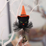 3pcs，Pumpkin Ghost Witch Black Cat Dwarf Handmade Decoration Scandinavian Dwarf Home Decoration Tree Decoration