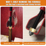 Compression sleeve puller tool for disassembling card sleeves and pipeline nuts, pipeline tool for disassembling compression rings