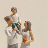 hand drawn character gifts for parents or daughters and sons, home sculptures decorated with bookshelves