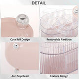 360 ° rotating hair accessory organizer, bathroom headband container, jewelry storage box, earring holder B, durable