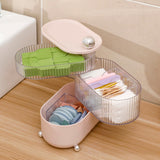 360 ° rotating hair accessory organizer, bathroom headband container, jewelry storage box, earring holder B, durable
