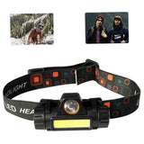 Small Lightweight  Magnetic High Power Waterproof Head Lamp Headlight Torch USB Rechargeable Led Headlamp for Running In Australia - Darrahopens