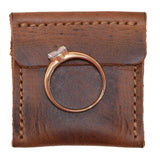 Hide & Drink, Wedding Ring Case, Engagement Pouch, Bride and Groom Jewelry Storage, Marriage Travel, Ring Bearer