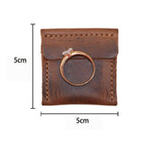 Hide & Drink, Wedding Ring Case, Engagement Pouch, Bride and Groom Jewelry Storage, Marriage Travel, Ring Bearer