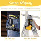 2pcs Tool side hook, electric tool belt buckle with screw, hand drill, impact wrench, screwdriver hook, metal waist buckle