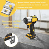 2pcs Tool side hook, electric tool belt buckle with screw, hand drill, impact wrench, screwdriver hook, metal waist buckle