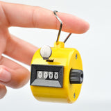 R counter metal hand counter with 4-digit digital display, battery free, suitable for electronic point counters in golf and baseball
