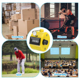 R counter metal hand counter with 4-digit digital display, battery free, suitable for electronic point counters in golf and baseball