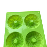 Mini Bundt Cake Pan,6-Cavity Silicone Fluted Tube Cake Mold, Non Stick Silicone Baking Molds for Cupcake, Donuts,Muffin In Australia - Darrahopens